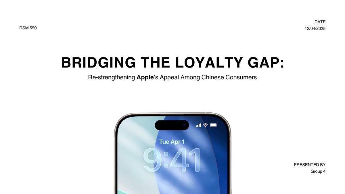 Cover slide of Bridging the Loyalty Gap