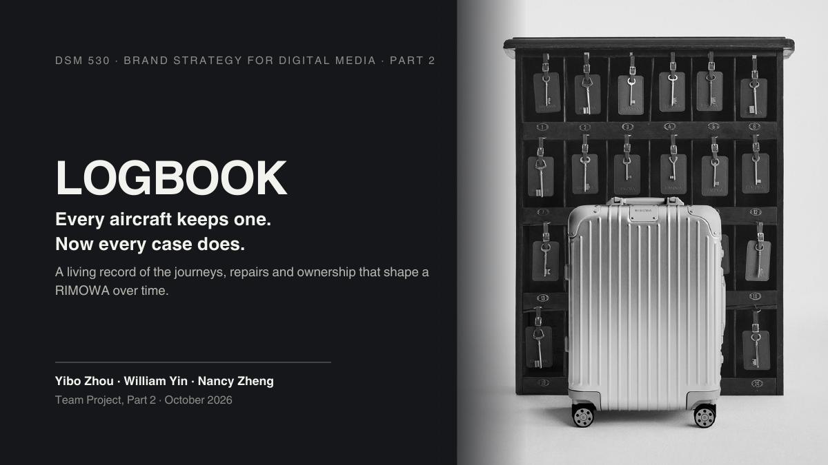 Cover slide of LOGBOOK